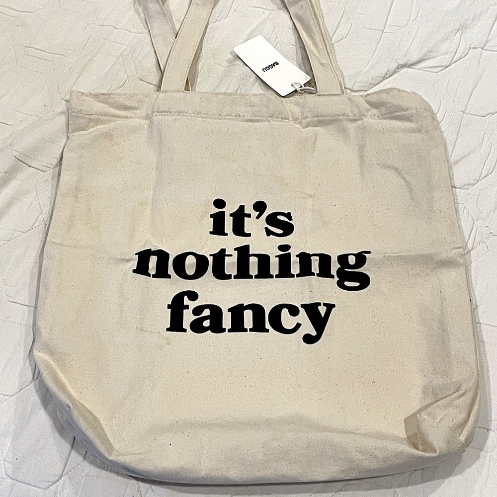 “It’s nothing fancy” Alison Roman cookbook baggu totebag